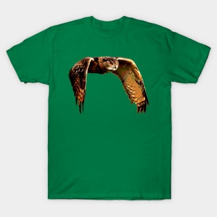 Owl in Flight Eurasian Owl T-Shirt